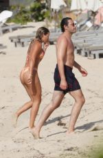 SOFIA RICHIE in Bikini and Elliot Grainge at a Beach in St Barts 04/18/2021