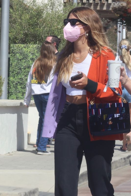 SOFIA RICHIE Out Shopping with Friends in Malibu 04/10/2021
