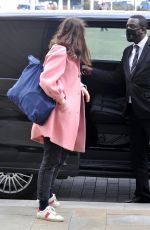 SOPHIE ELLIS-BEXTOR Arrives on the Set of Name that Tune in Manchester 04/07/2021