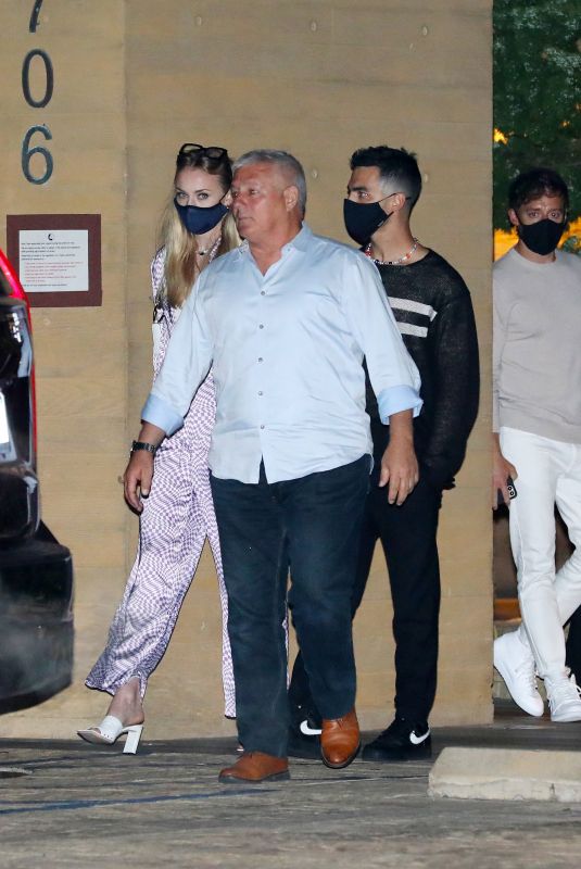 SOPHIE TURNER and Joe Jonas at Nobu in Malibu 04/20/2021