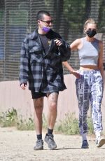 STELLA MAXWELL and Marc Eram Out in Los Angeles 04/18/2021
