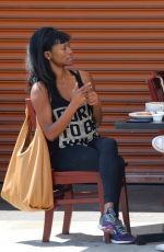 SUFE BRADSHAW Out for Lunch at Kings Cafe in Los Angeles 04/27/2021