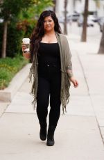 SUTEARA VAUGHN and OLIVIA E SCOTT Out for Coffee at Starbucks in Los Angeles 04/24/2021