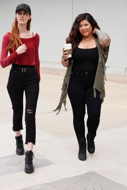 SUTEARA VAUGHN and OLIVIA E SCOTT Out for Coffee at Starbucks in Los Angeles 04/24/2021