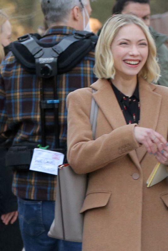TAVI GEVINSON on the Set of Gossip Girl in New York 04/06/2021