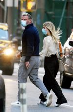 TAYLOR NEISEN and Liev Schreiber Out in New York 04/13/2021