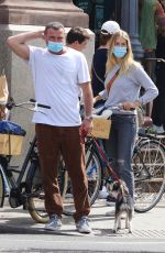 TAYLOR NEISEN and Liev Schreiber OutRiding Bikes in New York 04/10/2021