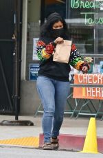 TAYLOR SIMONE LEDWARD Out for Lunch to go in Los Feliz 04/23/2021