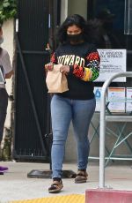 TAYLOR SIMONE LEDWARD Out for Lunch to go in Los Feliz 04/23/2021