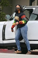 TAYLOR SIMONE LEDWARD Out for Lunch to go in Los Feliz 04/23/2021