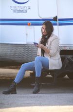 TEODORA DJURIC on the Set of The Pink Motel and Cadillac Jacks Cafe 03/14/2021