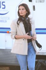 TEODORA DJURIC on the Set of The Pink Motel and Cadillac Jacks Cafe 03/14/2021