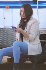 TEODORA DJURIC on the Set of The Pink Motel and Cadillac Jacks Cafe 03/14/2021