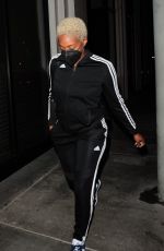 TIFFANY HADDISH Leaves Catch LA in West Hollywood 04/11/2021