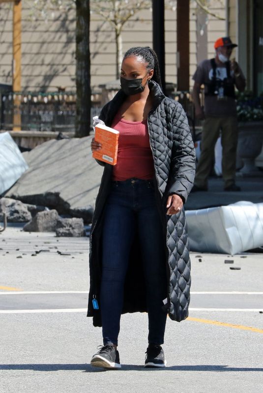 TIKA STUMPER on the Set of Sonic the Hedgehog 2 in Vancouver 04/20/2021