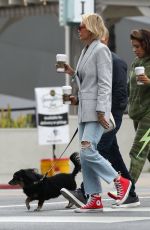 TINA LOUISE and Brett Oppenheim Out for Coffee in Los Angeles 04/21/2021