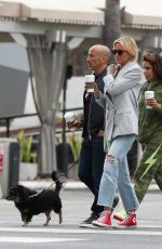 TINA LOUISE and Brett Oppenheim Out for Coffee in Los Angeles 04/21/2021