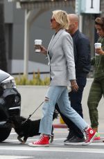 TINA LOUISE and Brett Oppenheim Out for Coffee in Los Angeles 04/21/2021