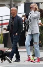 TINA LOUISE and Brett Oppenheim Out for Coffee in Los Angeles 04/21/2021