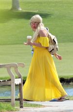 TORI SPELLING Out on Vacations in Palm Springs 04/10/2021