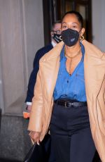 TRACEE ELLIS ROSS Leaves Her Hotel in New York 04/14/2021