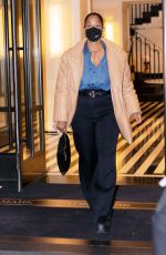 TRACEE ELLIS ROSS Leaves Her Hotel in New York 04/14/2021