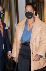 TRACEE ELLIS ROSS Leaves Her Hotel in New York 04/14/2021