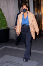 TRACEE ELLIS ROSS Leaves Her Hotel in New York 04/14/2021