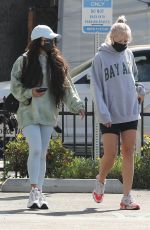 VANESSA HUDGENS and GG MAGREE Heading to Dogpound Gym in Los Angeles 04/05/2021