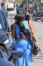VANESSA HUDGENS Leaves a Gym in Los Angeles 04/08/2021