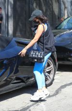 VANESSA HUDGENS Leaves a Gym in Los Angeles 04/08/2021