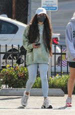 VANESSA HUDGENS Leaves a Morning Workout Session in Los Angeles 04/05/2021