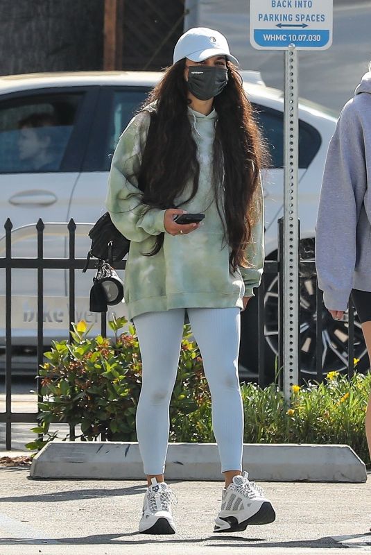 VANESSA HUDGENS Leaves a Morning Workout Session in Los Angeles 04/05/2021