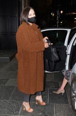 VICKY PATTISON Leaves Livello Bar in Newcastle 04/16/2021