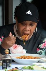 VIVICA A FOX Out for Lunch at Via Alloro Italian Restaurant in Beverly Hills 04/23/2021