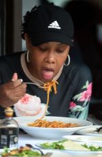 VIVICA A FOX Out for Lunch at Via Alloro Italian Restaurant in Beverly Hills 04/23/2021