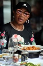 VIVICA A FOX Out for Lunch at Via Alloro Italian Restaurant in Beverly Hills 04/23/2021