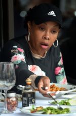 VIVICA A FOX Out for Lunch at Via Alloro Italian Restaurant in Beverly Hills 04/23/2021