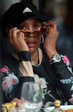 VIVICA A FOX Out for Lunch at Via Alloro Italian Restaurant in Beverly Hills 04/23/2021