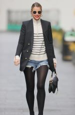 VOGUE WILLIAMS in Ripped Denim Shorts Out in London 04/04/2021