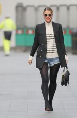 VOGUE WILLIAMS in Ripped Denim Shorts Out in London 04/04/2021