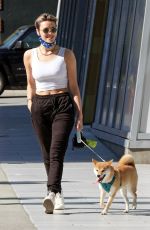 WALLIS DAY Out with Her Dog in Vancouver 04/18/2021