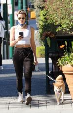 WALLIS DAY Out with Her Dog in Vancouver 04/18/2021