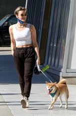 WALLIS DAY Out with Her Dog in Vancouver 04/18/2021