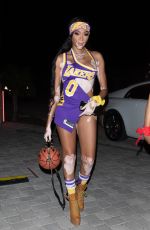 WINNIE HARLOW Arrives at a Birthday Party in Los Angeles 04/02/2021