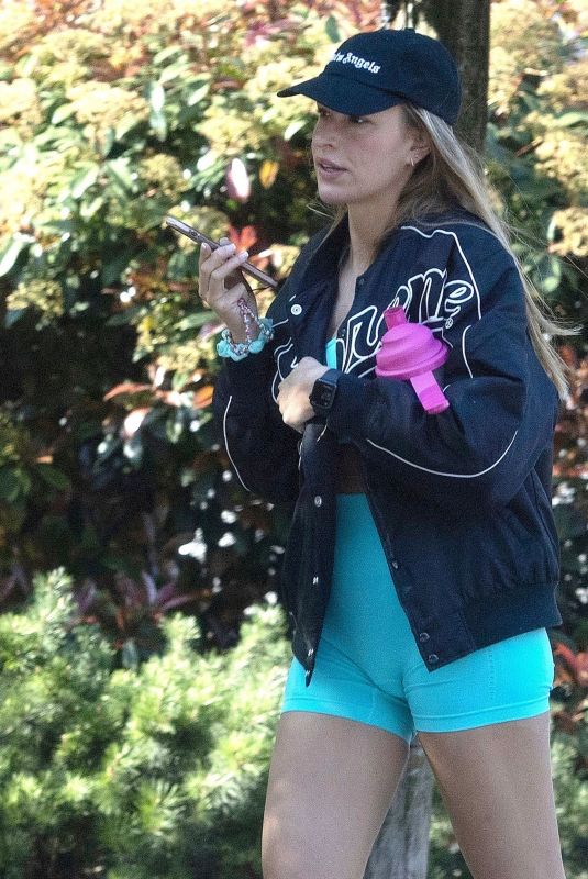 ZARA MCDERMOTT Out Jogging in London 04/19/2021