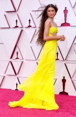 ZENDAYA COLEMAN at 93rd Annual Academy Awards in Los Angeles 04/25/2021