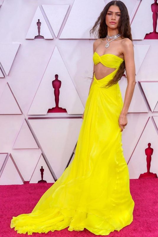 ZENDAYA COLEMAN at 93rd Annual Academy Awards in Los Angeles 04/25/2021