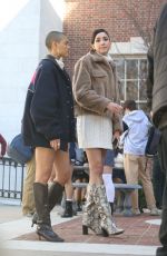 ZION MORENO on the Set of Gossip Girl in New York 04/06/2021