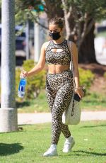 ADDISON RAE Arrives at Pilates Class in West Hollywood 05/12/2021